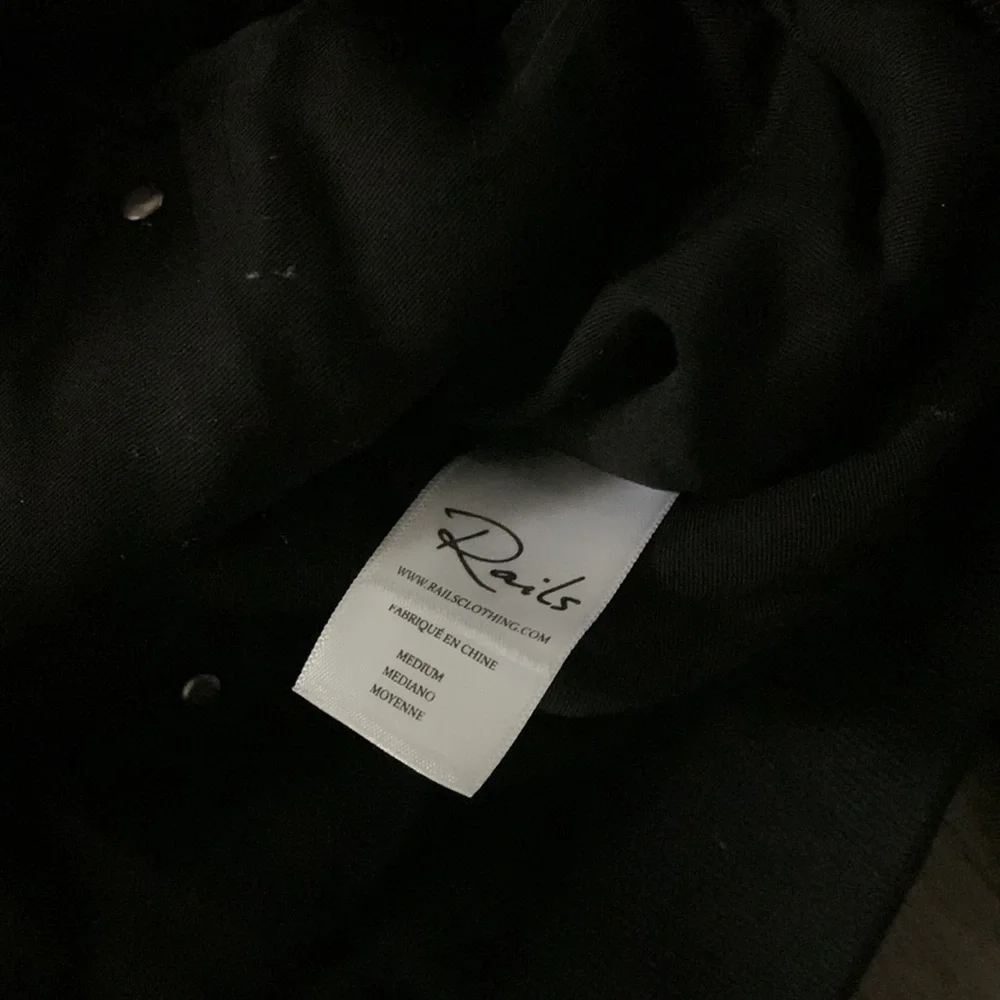 Rails Ace Bomber Jacket in Black & Studded - Picture 8 of 10